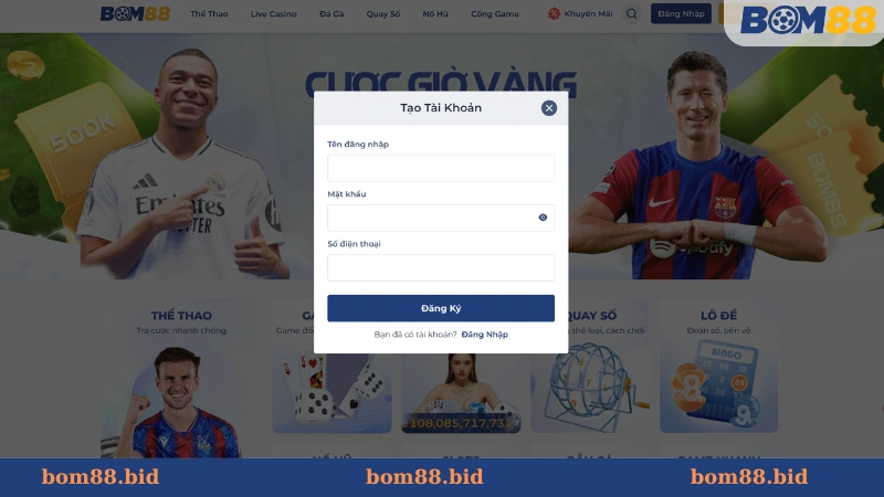 Hướng dẫn đăng ký BOM88 chi tiết và chính xác