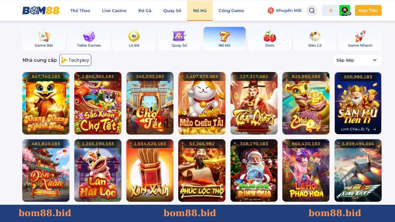 Giới thiệu tổng quan về nổ hũ BOM88