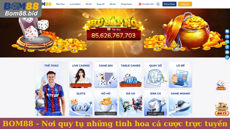 Giới thiệu BOM88 - Nơi quy tụ những tinh hoa cá cược trực tuyến