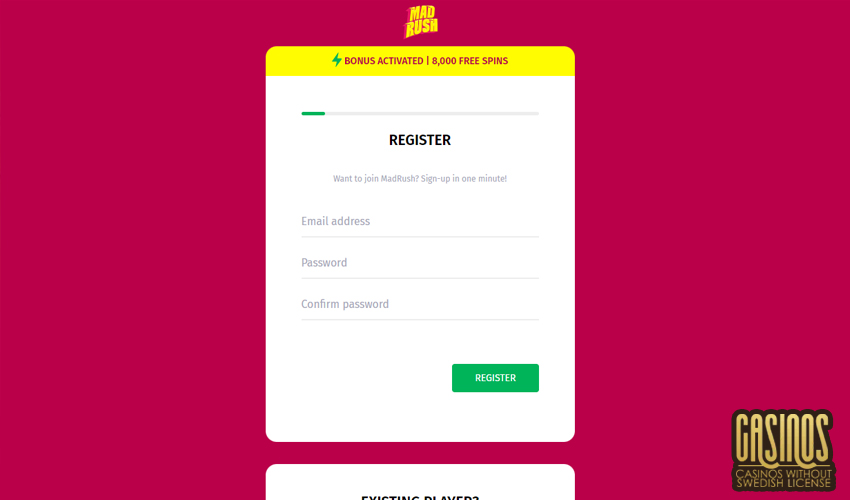 Mad Rush Review | 8,000 Free Spins | 2,000+ Games | 2024